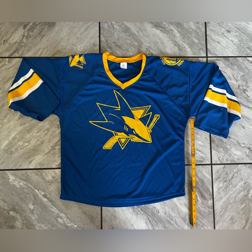 San Jose Sharks Golden State Warriors Hockey Jersey Medium NHL Giveaway